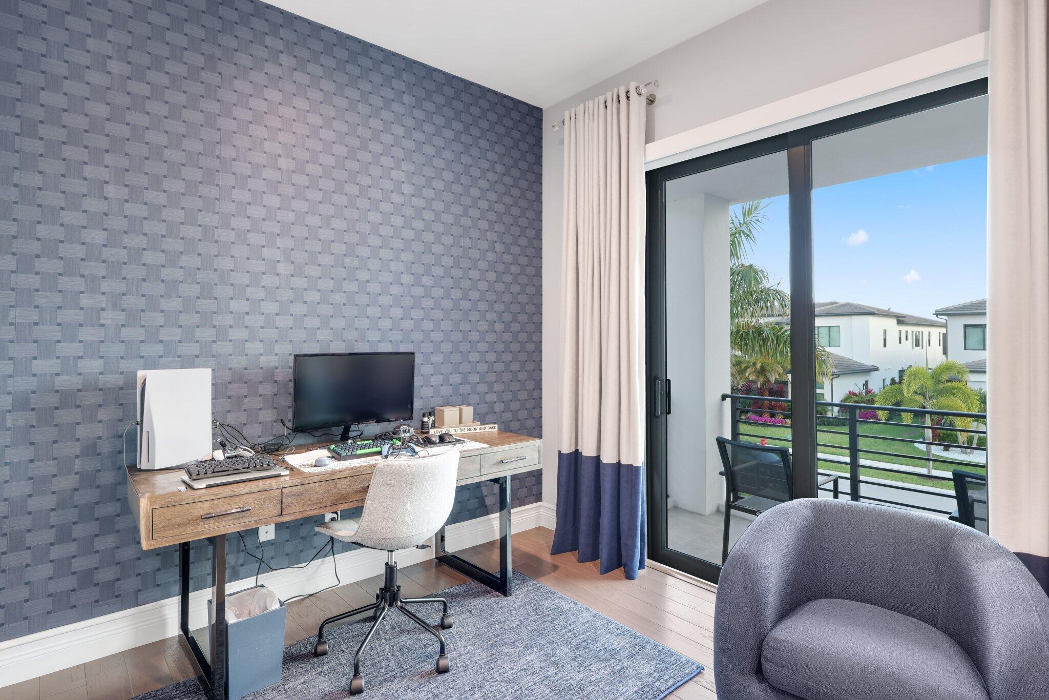 17432 Ponte Chiasso Drive Boca Raton, FL 33496 - Photo 59 of 117 a workspace with furniture and a potted plant