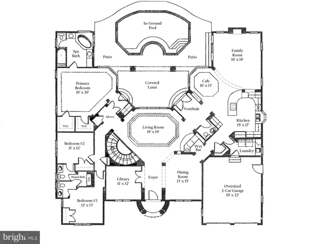 a house view with a garden