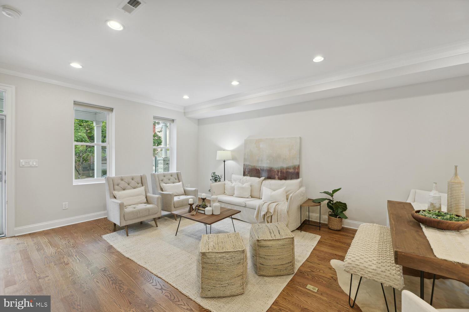 Wide, spacious living and dining areas