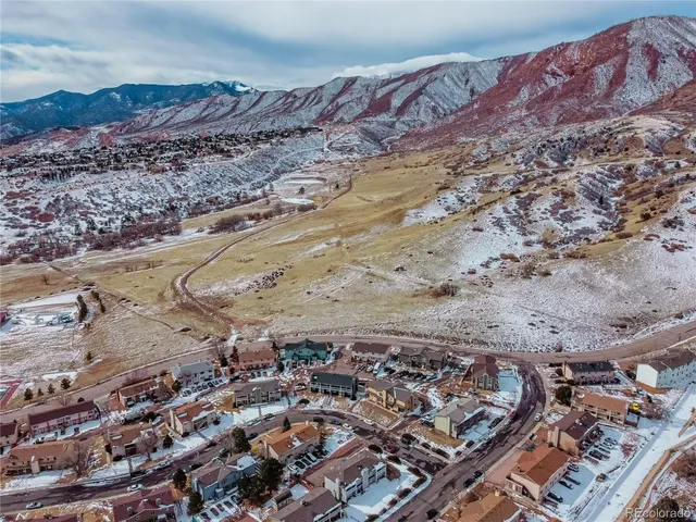 an aerial view of a city