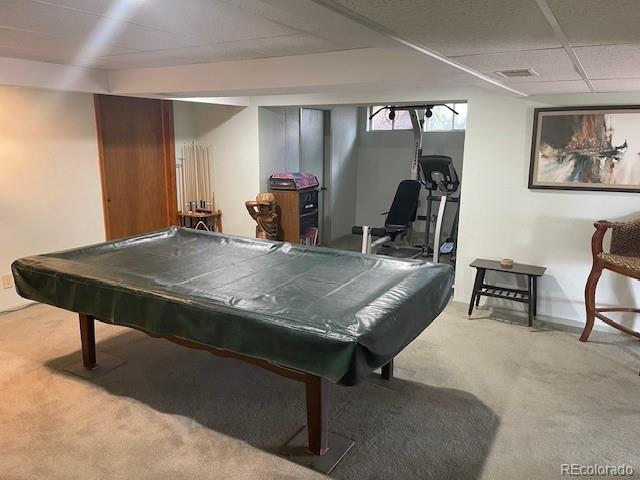 2938 West Wolfensberger Road Sedalia, CO 80135 - Photo 43 of 50 a room with furniture pool table and window