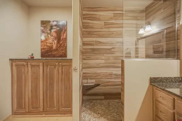 a view of a bathroom