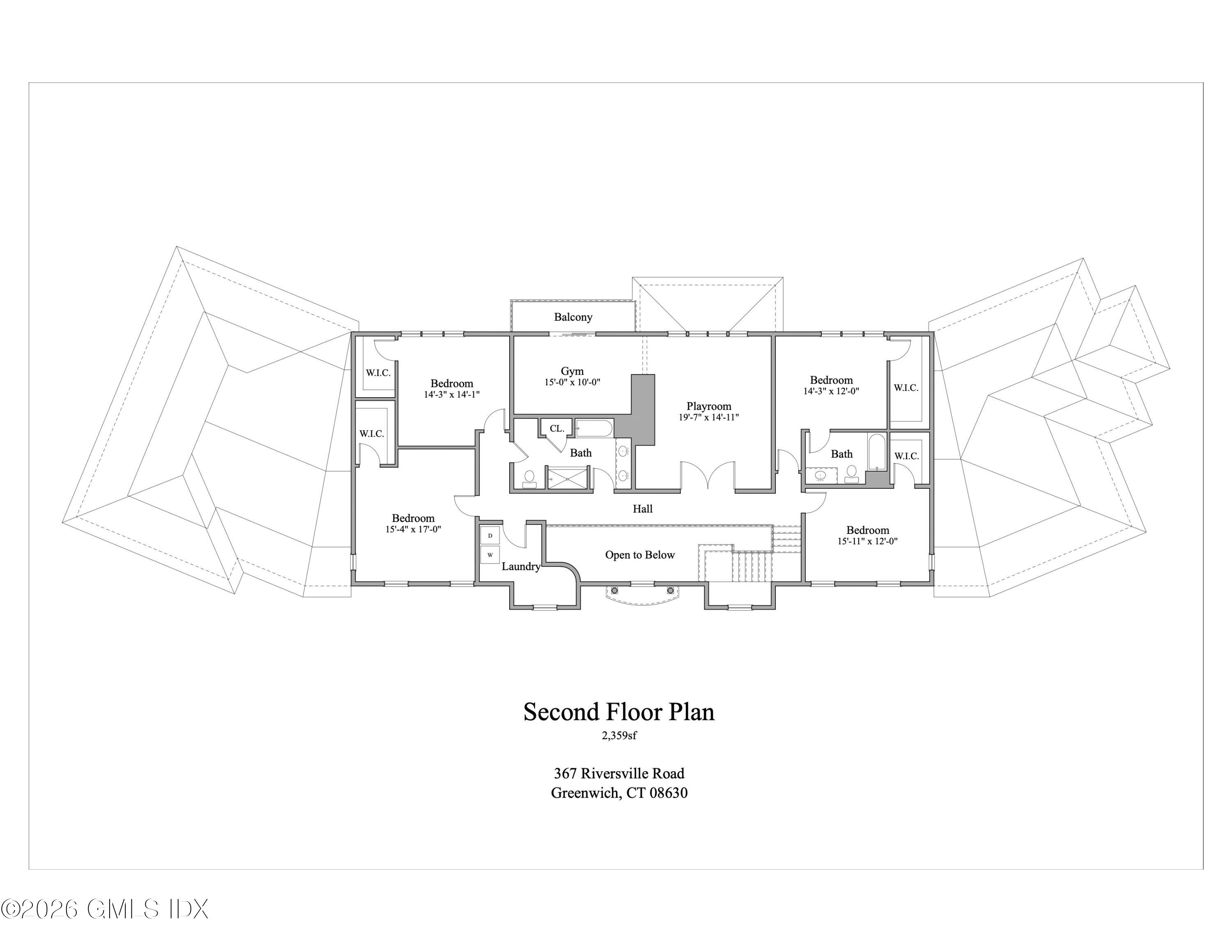 367 Riversville Road Greenwich, CT 06831 - Photo 65 of 66 17a - 367 Riversville - Second Floor Pla