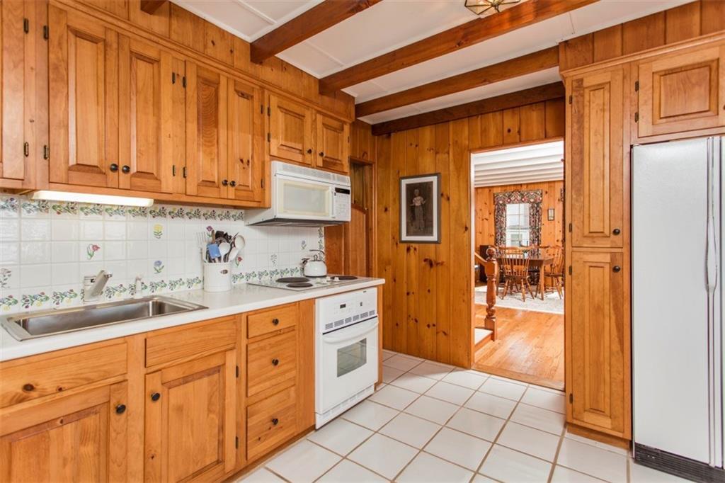 132 Shore Road Boothbay, ME 04544 - Photo 11 of 28 The eat-in kitchen with wood...