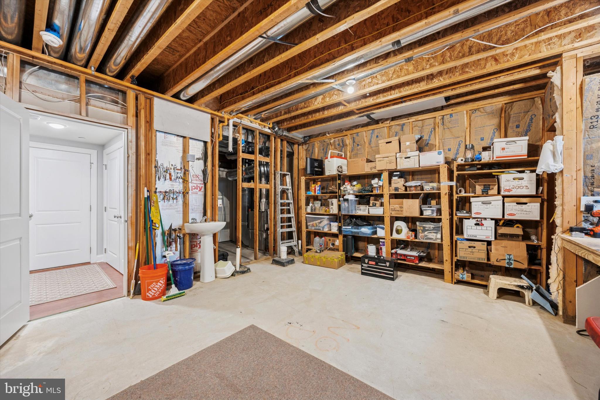 313 Avian Alley Springfield, PA 19064 - Photo 24 of 31 Lower Level Unfinished Space