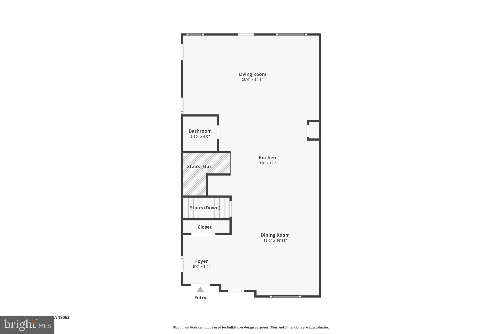 313 Avian Alley Springfield, PA 19064 - Photo 28 of 31 First Level Floor Plan