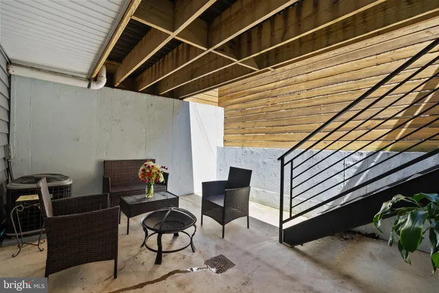 a room with furniture