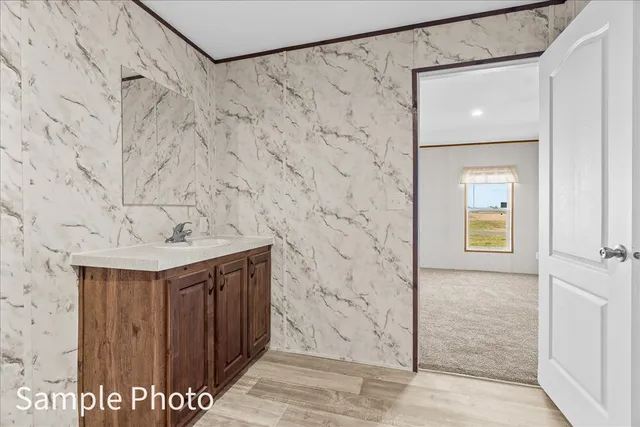 a view of a bathroom with shower