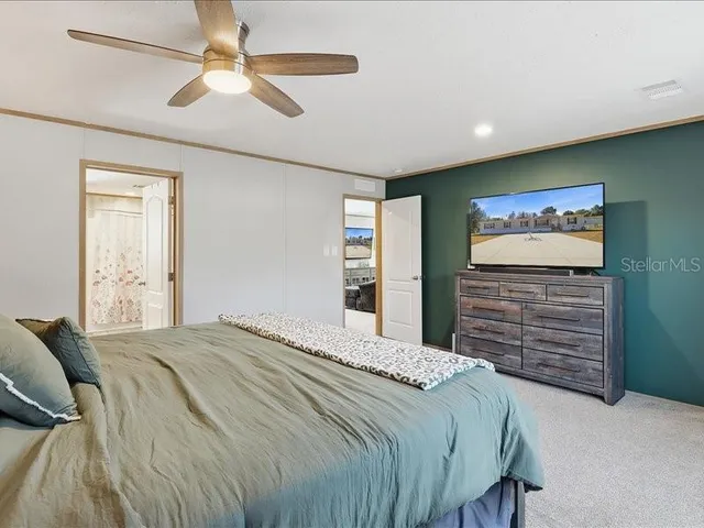 a bathroom with 2 sink and a mirror