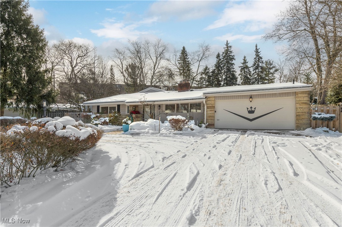 2660 Ramsay Road Beachwood, OH 44122 - Photo 2 of 49 View of front facade with a chimney and a garage