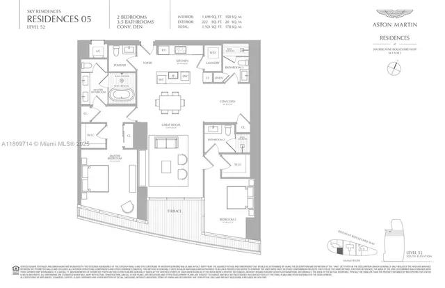 $3,495,000 | 300 Biscayne Blvd Way, Unit 5205W, Miami, FL 33131
