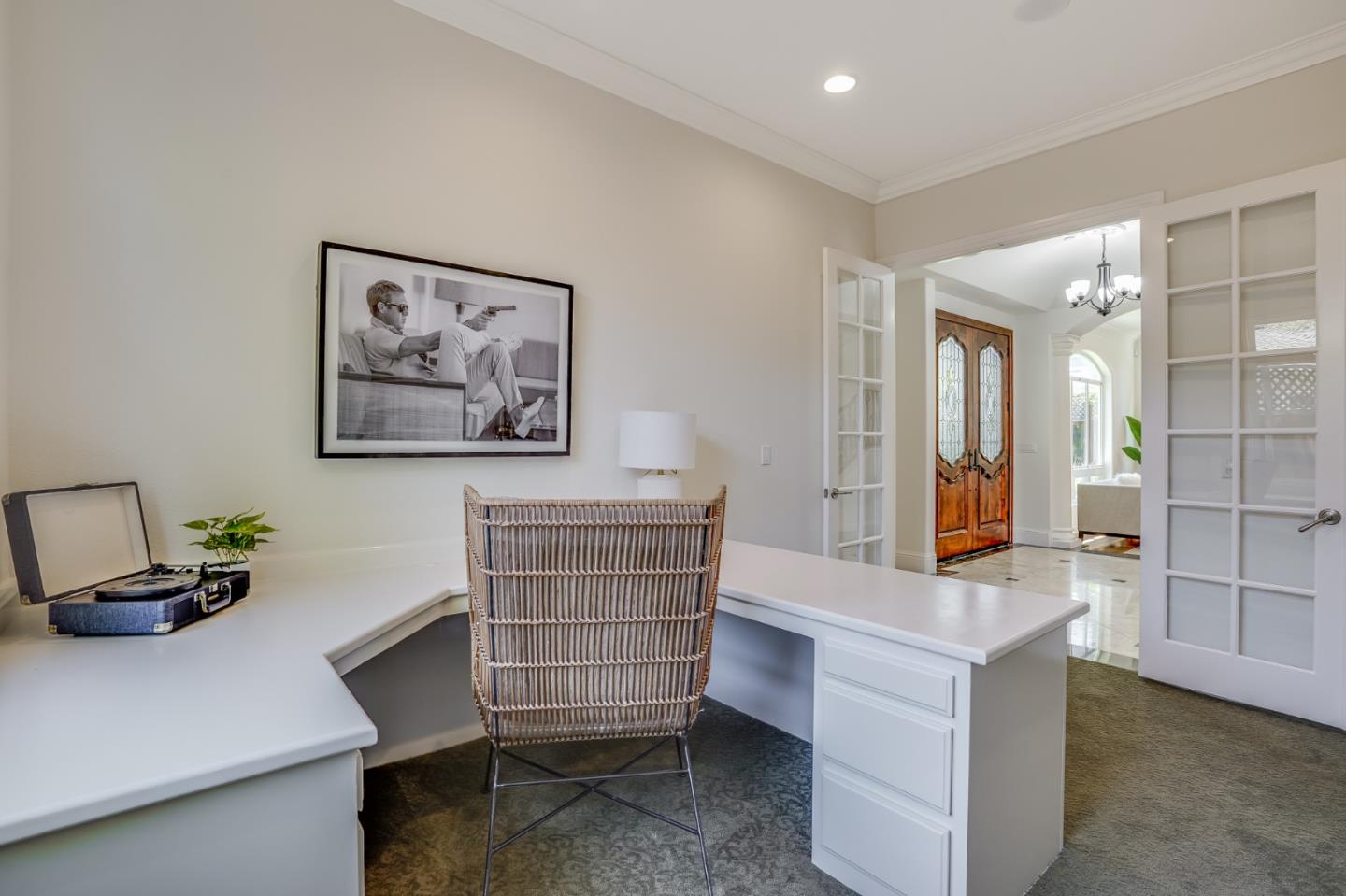 1161 Payne Drive Los Altos, CA 94024 - Photo 18 of 48 a living room with furniture and a mirror