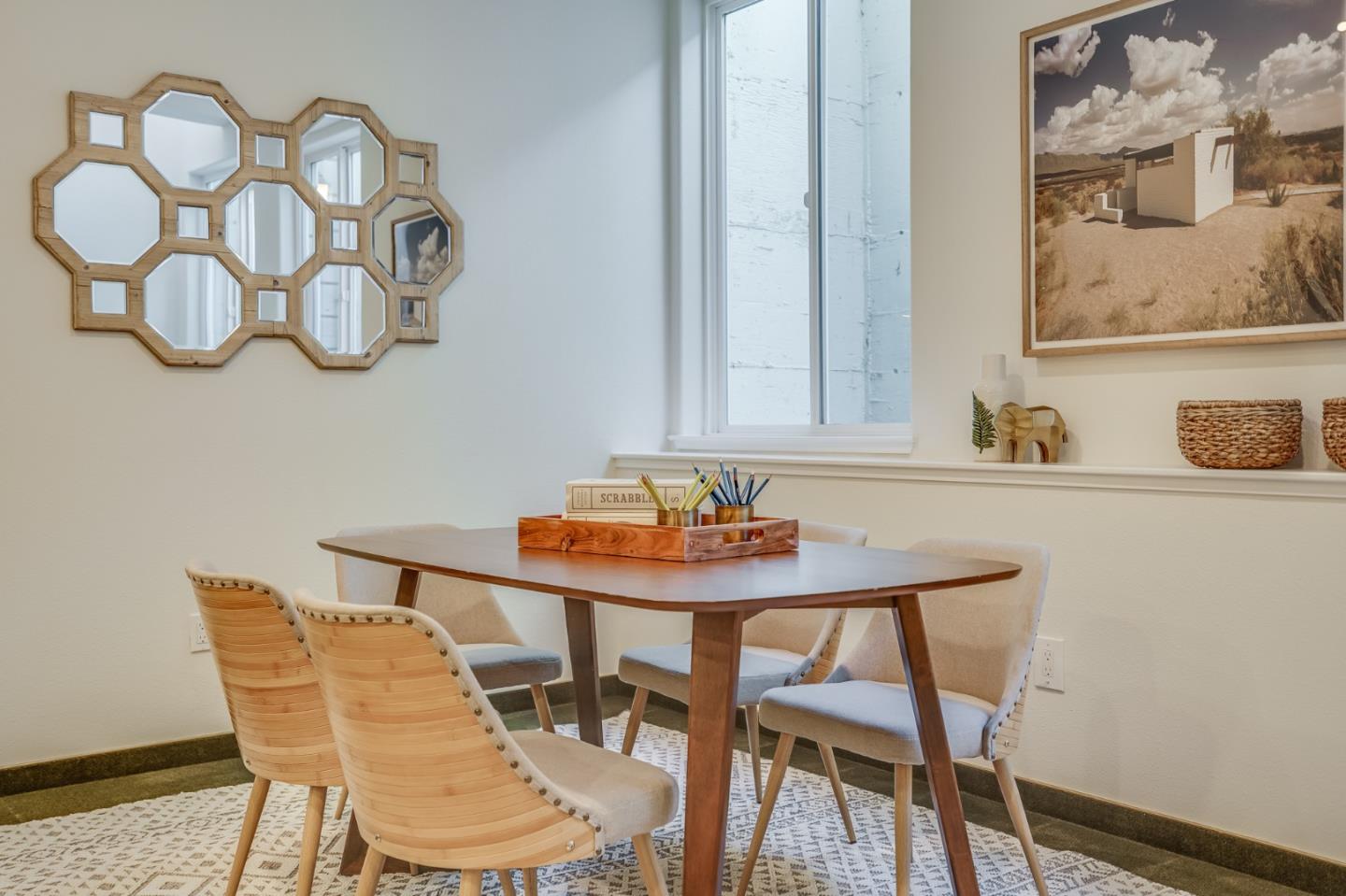 1161 Payne Drive Los Altos, CA 94024 - Photo 27 of 48 a view of a dining room with furniture and wall paintings