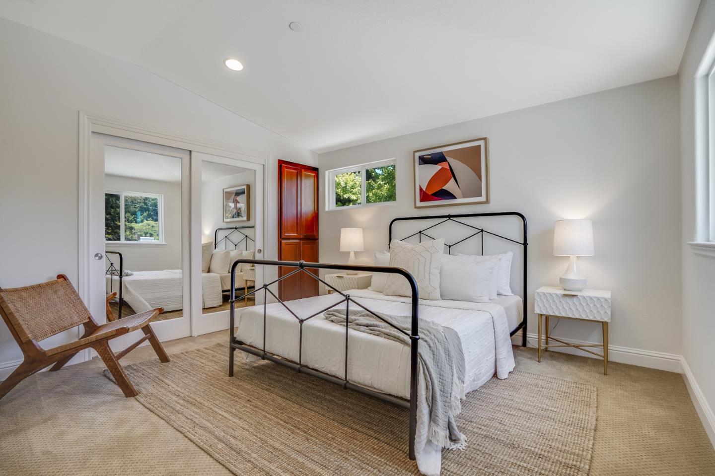 1161 Payne Drive Los Altos, CA 94024 - Photo 32 of 48 a bedroom with a bed and a chair