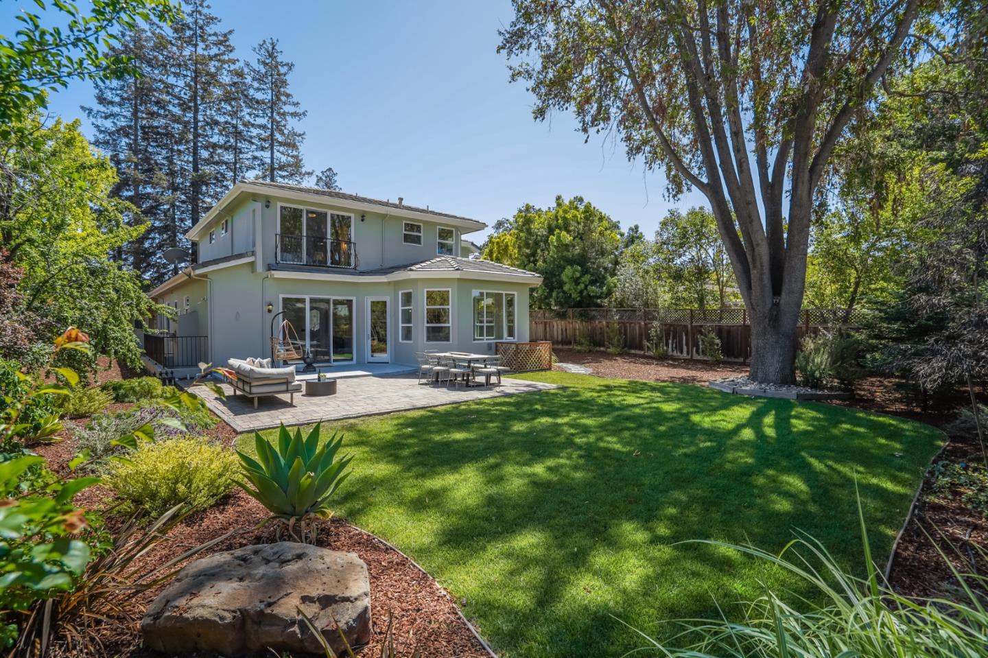 1161 Payne Drive Los Altos, CA 94024 - Photo 42 of 48 a front view of house with yard patio and swimming pool