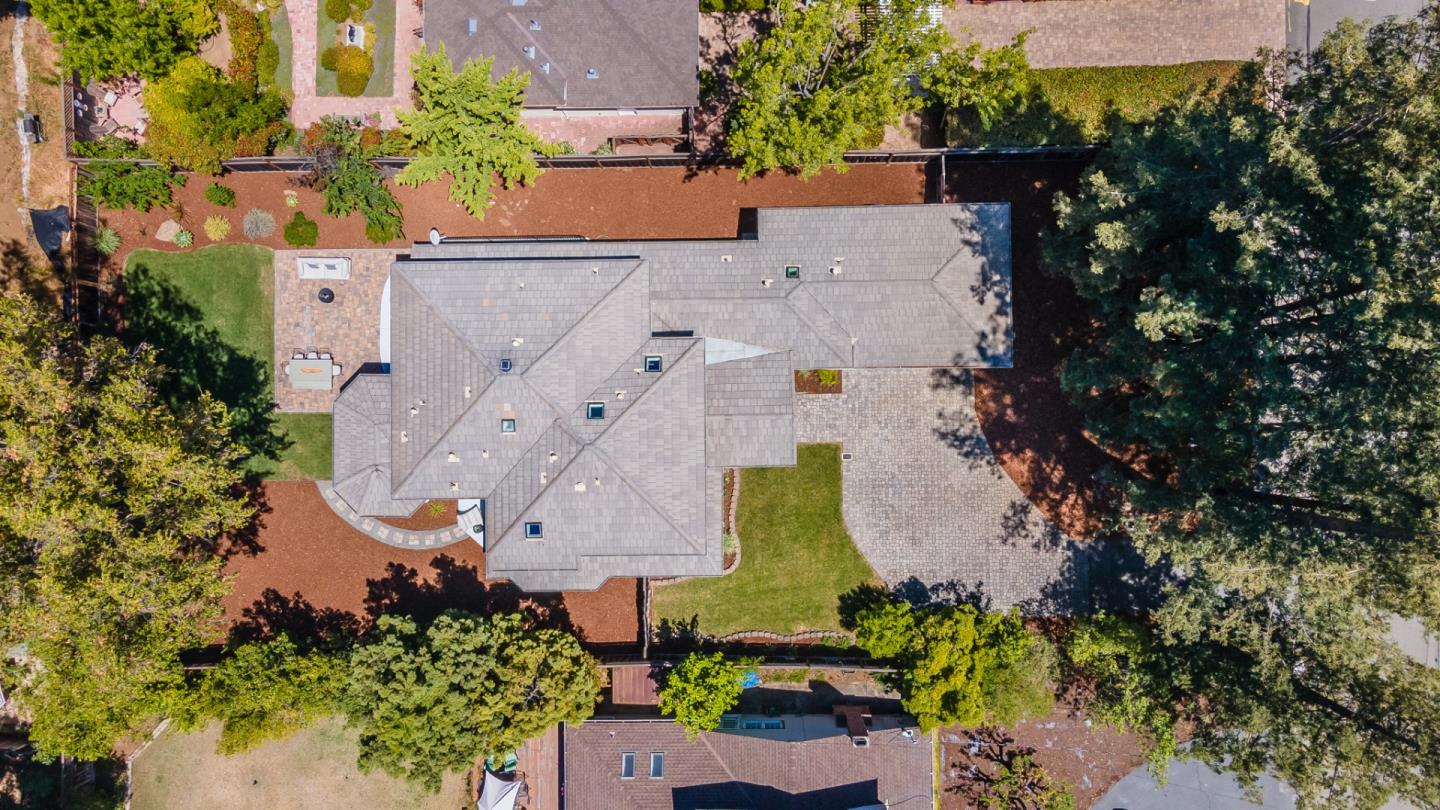 1161 Payne Drive Los Altos, CA 94024 - Photo 48 of 48 an aerial view of a house with a yard and garden