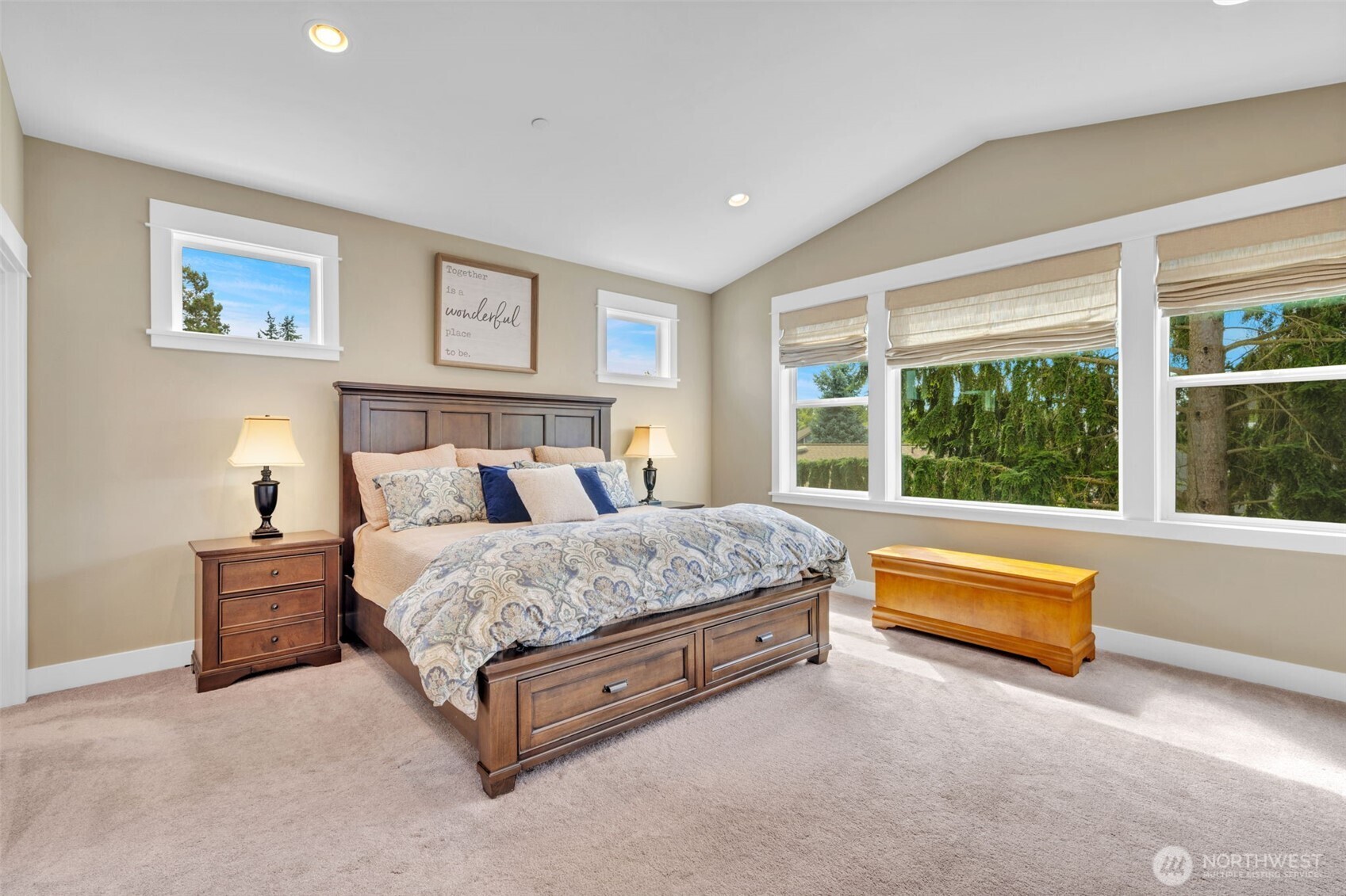 23216 9th Avenue Southeast Bothell, WA 98021 - Photo 21 of 40 a spacious bedroom with a bed and a large window