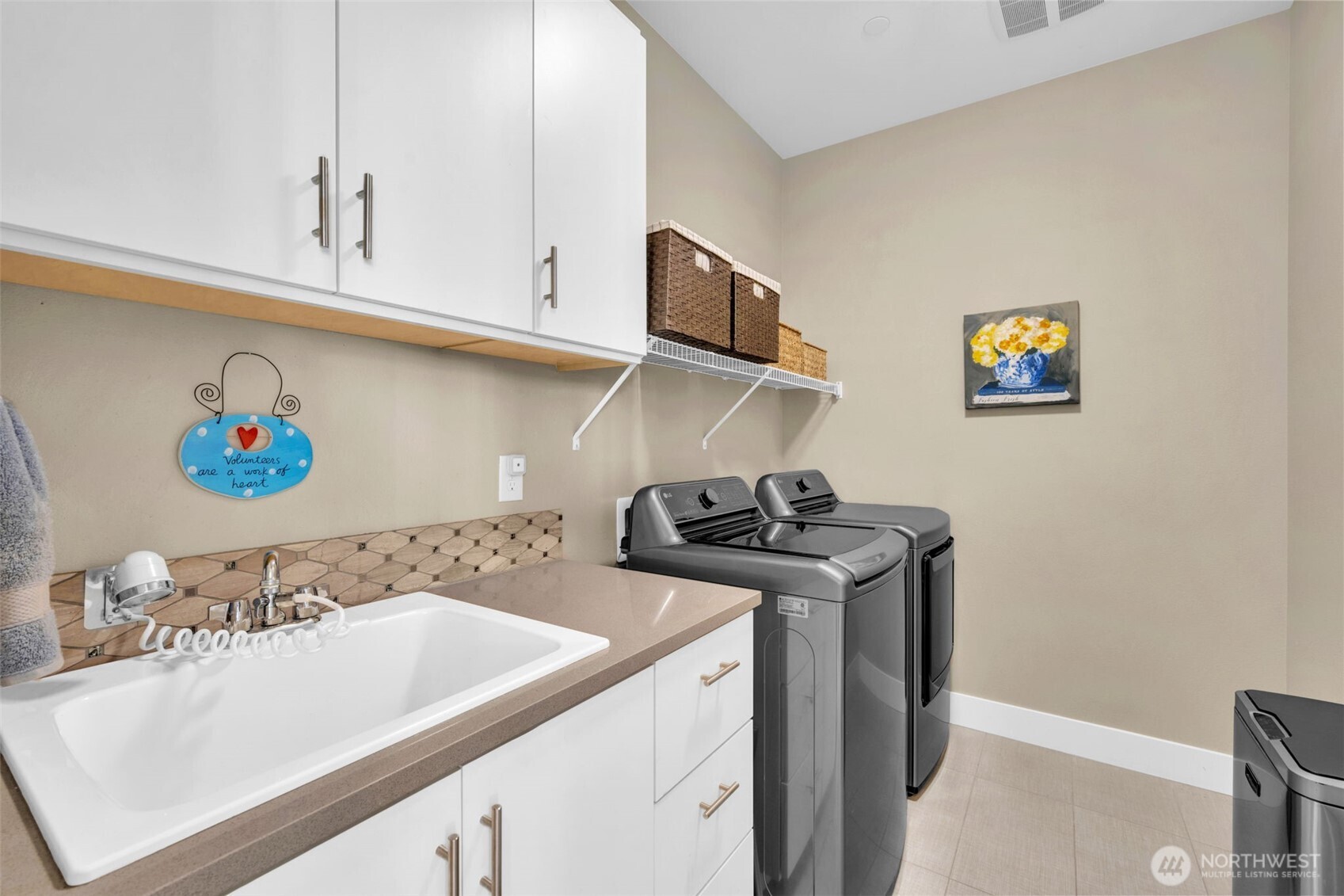 23216 9th Avenue Southeast Bothell, WA 98021 - Photo 34 of 40 a utility room with sink dryer and washer