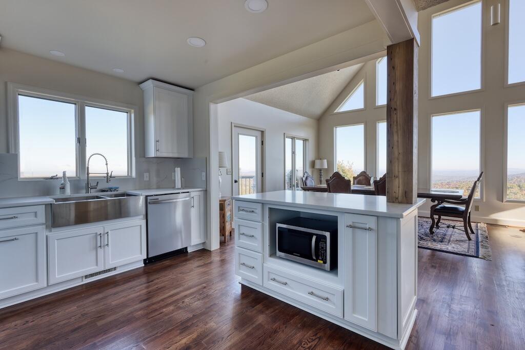 3384 Fairview Church Road Southwest Floyd, VA 24091 - Photo 16 of 62 a open kitchen with white cabinets and sink