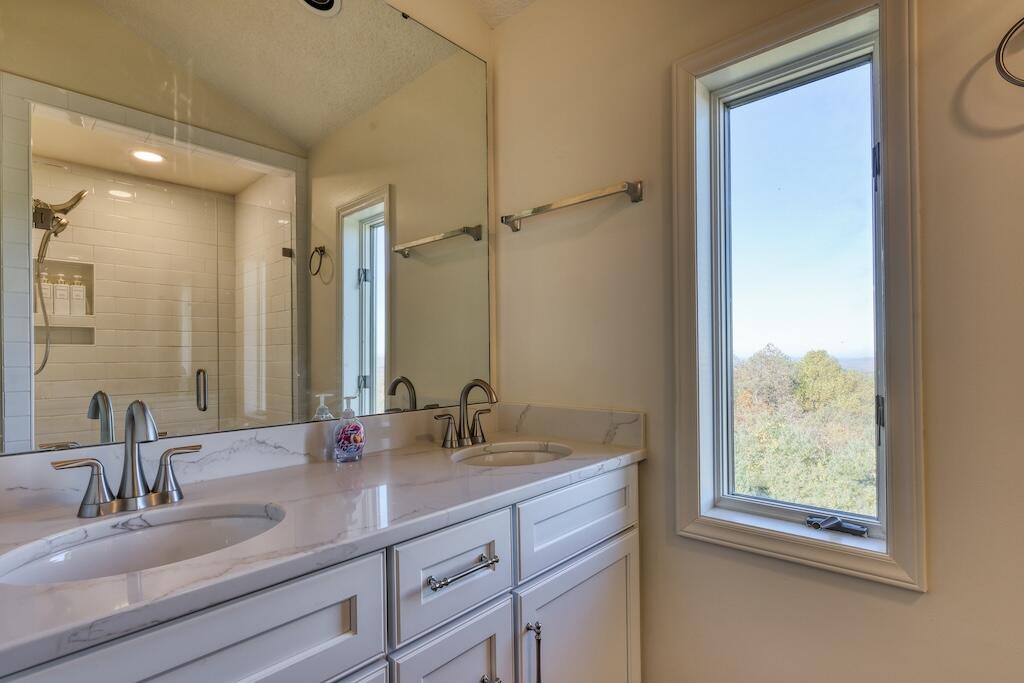 3384 Fairview Church Road Southwest Floyd, VA 24091 - Photo 24 of 62 a bathroom with 2 sink and a mirror