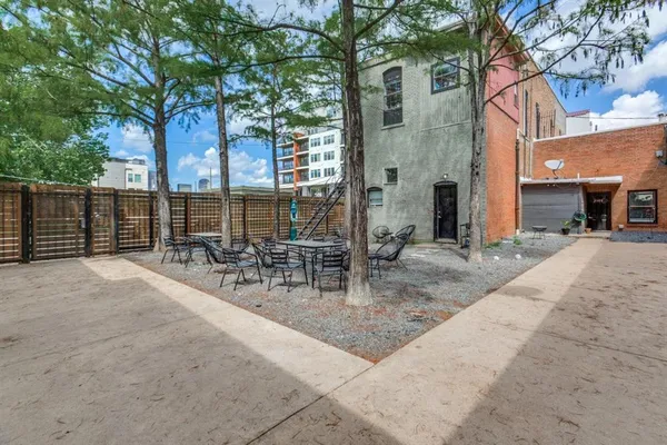 a view of outdoor space with seating area