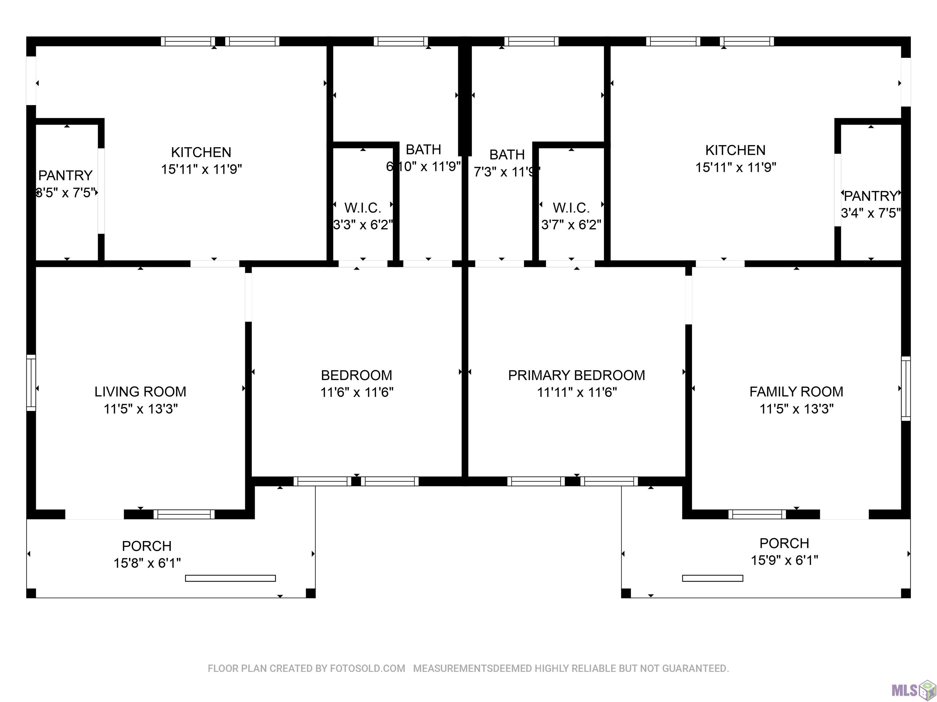423-425 Gebelin Street Baton Rouge, LA 70802 - Photo 12 of 12 Floor Plan