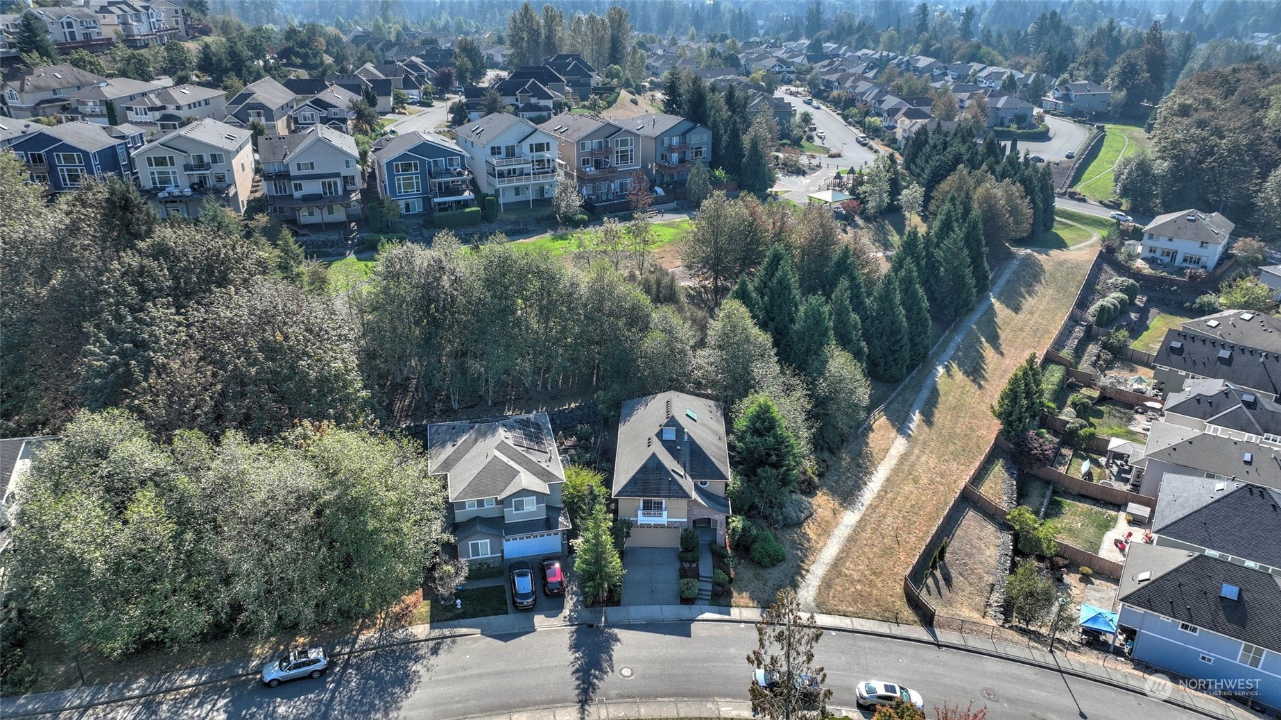 16601 Southeast 165th Way Renton, WA 98058 - Photo 33 of 33 an aerial view of a house with swimming pool and outdoor space