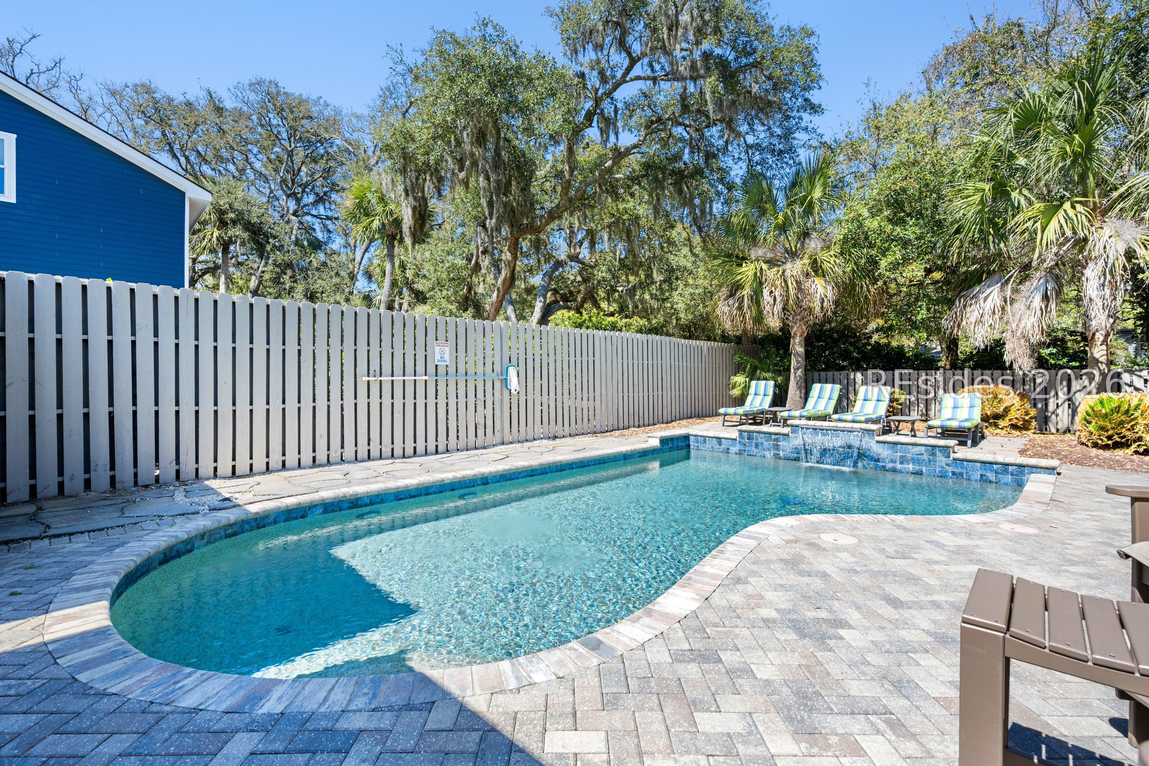 2 Night Hawk Street Hilton Head Island, SC 29928 - Photo 61 of 70 Large custom underground pool with water feature
