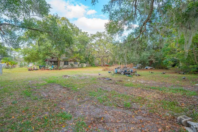 a view of a house with large tree