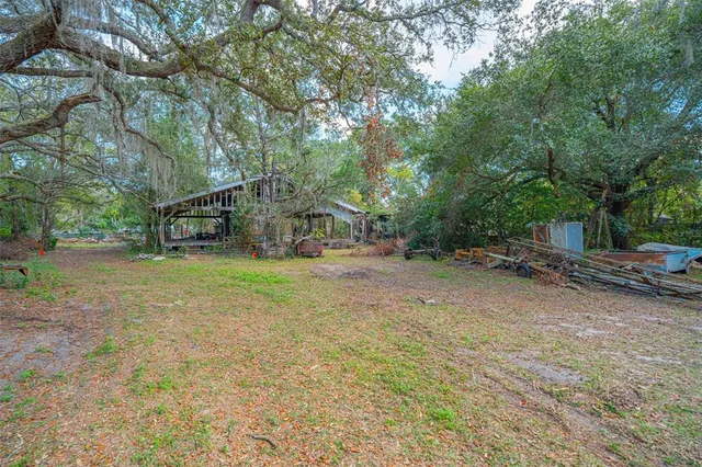 a view of an outdoor space with seating area