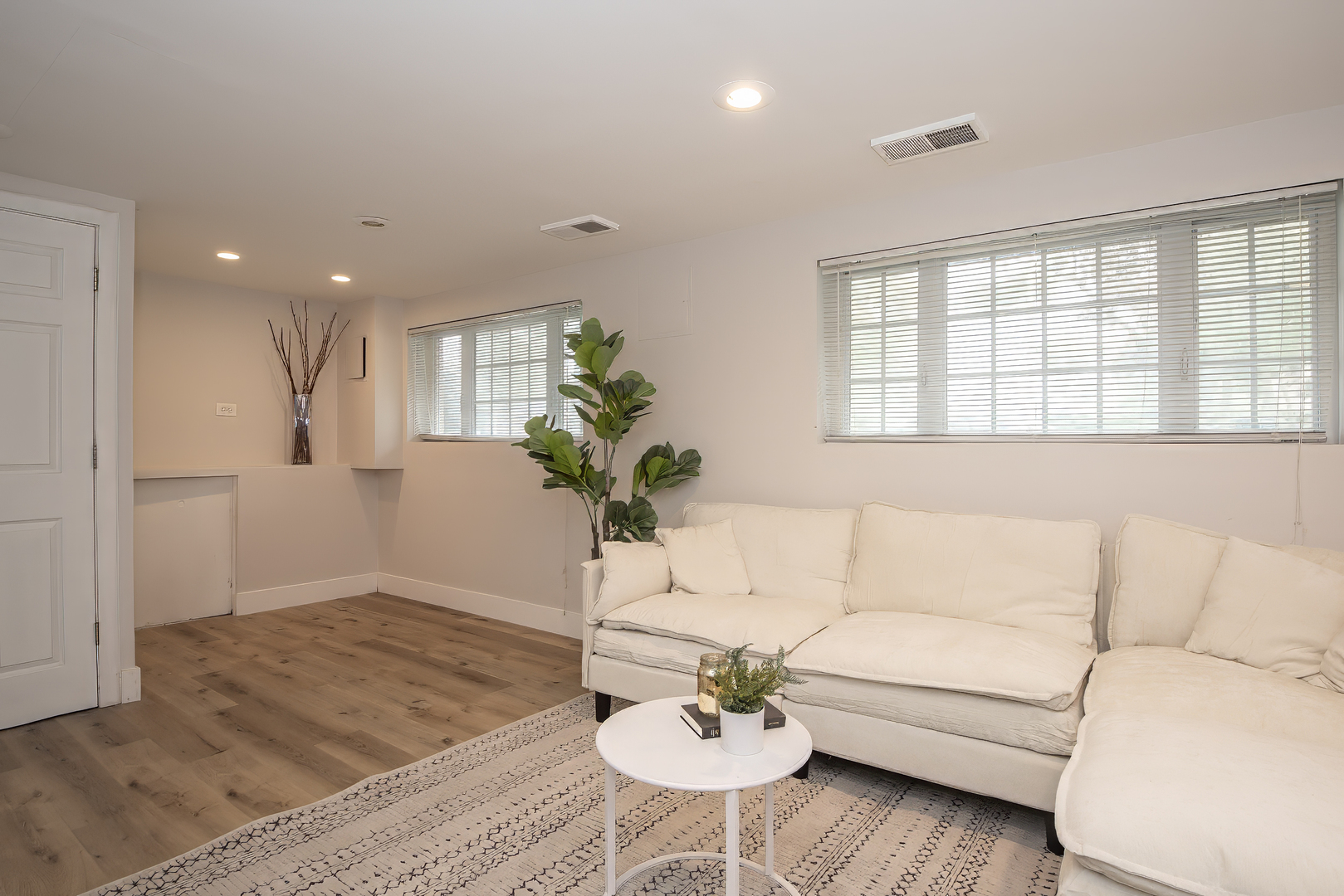 216 Flora Avenue Glenview, IL 60025 - Photo 33 of 40 a living room with furniture and a potted plant