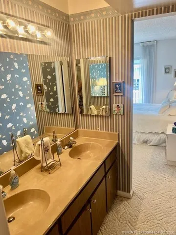 a view of an empty room with a flat screen tv