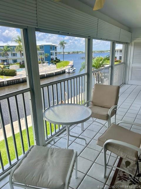 1858 Southwest Palm City Road, Unit 203 Stuart, FL 34994 - Photo 3 of 29 a view of a patio on the deck