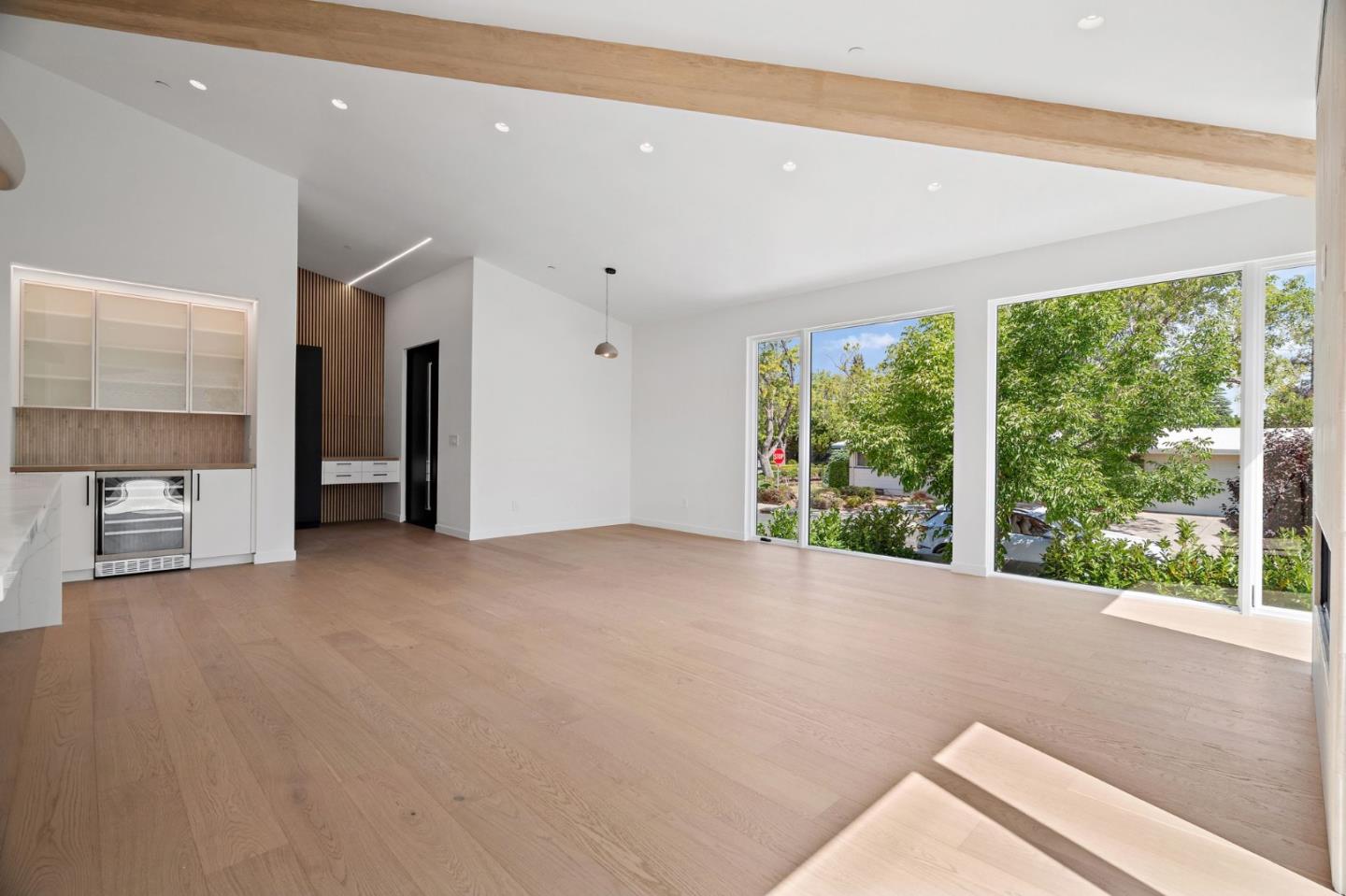 3886 Ross Road Palo Alto, CA 94303 - Photo 19 of 60 a view of an empty room with a window