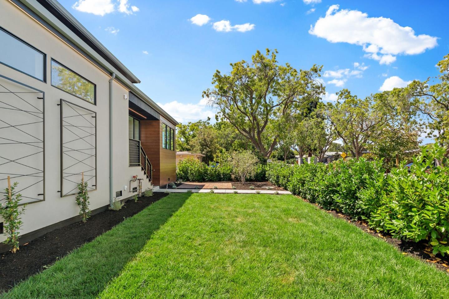 3886 Ross Road Palo Alto, CA 94303 - Photo 42 of 60 a view of a backyard with garden
