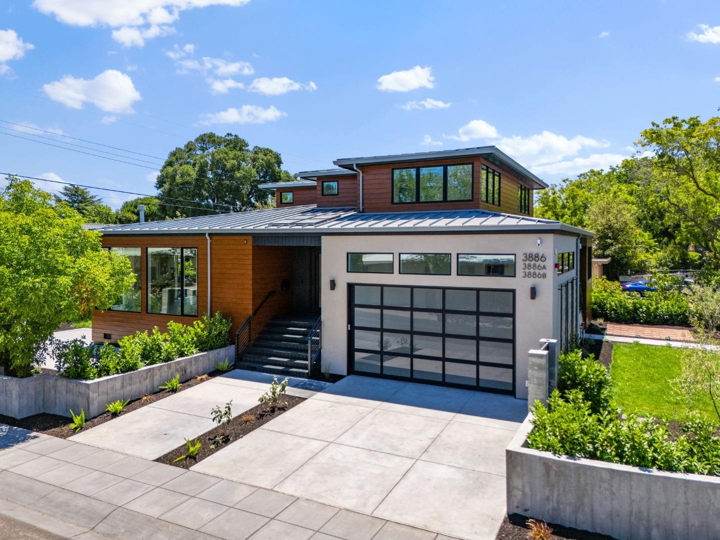 3886 Ross Road Palo Alto, CA 94303 - Photo 47 of 60 a front view of a house with a yard