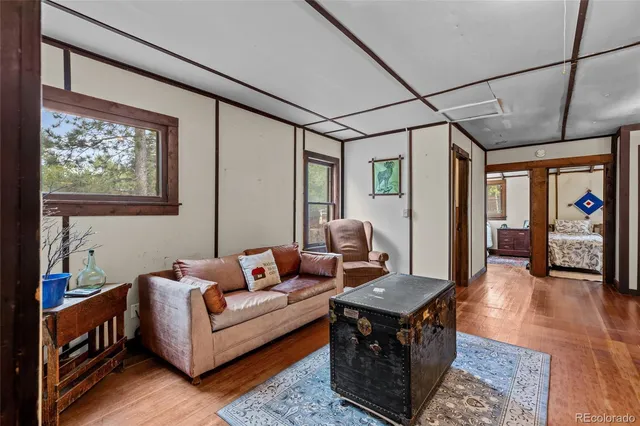 a room with furniture and a window