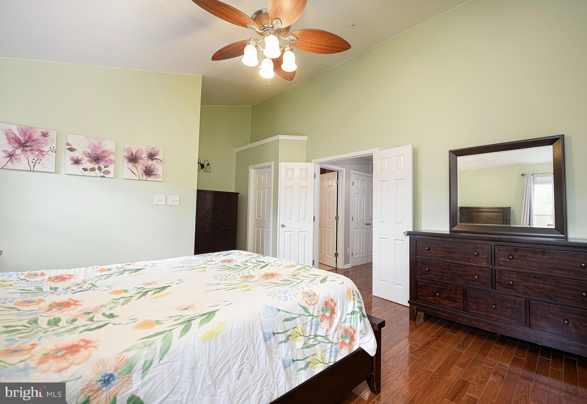 2015 Pointview Circle Forest Hill, MD 21050 - Photo 14 of 43 Primary bedroom & vaulted ceiling & ceiling fan