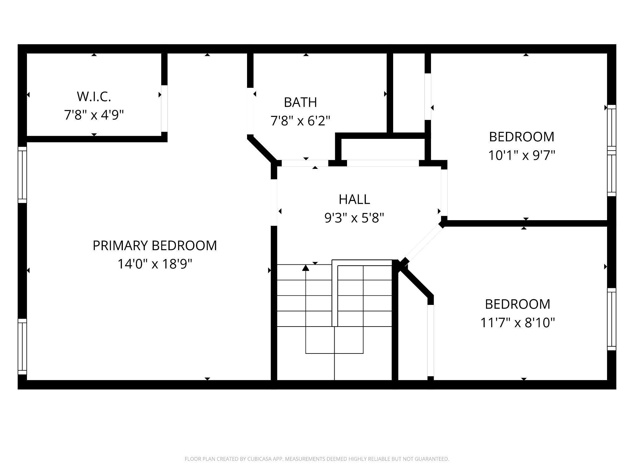 2015 Pointview Circle Forest Hill, MD 21050 - Photo 42 of 43 Second Floor Layout
(Measurements are an estimate)
