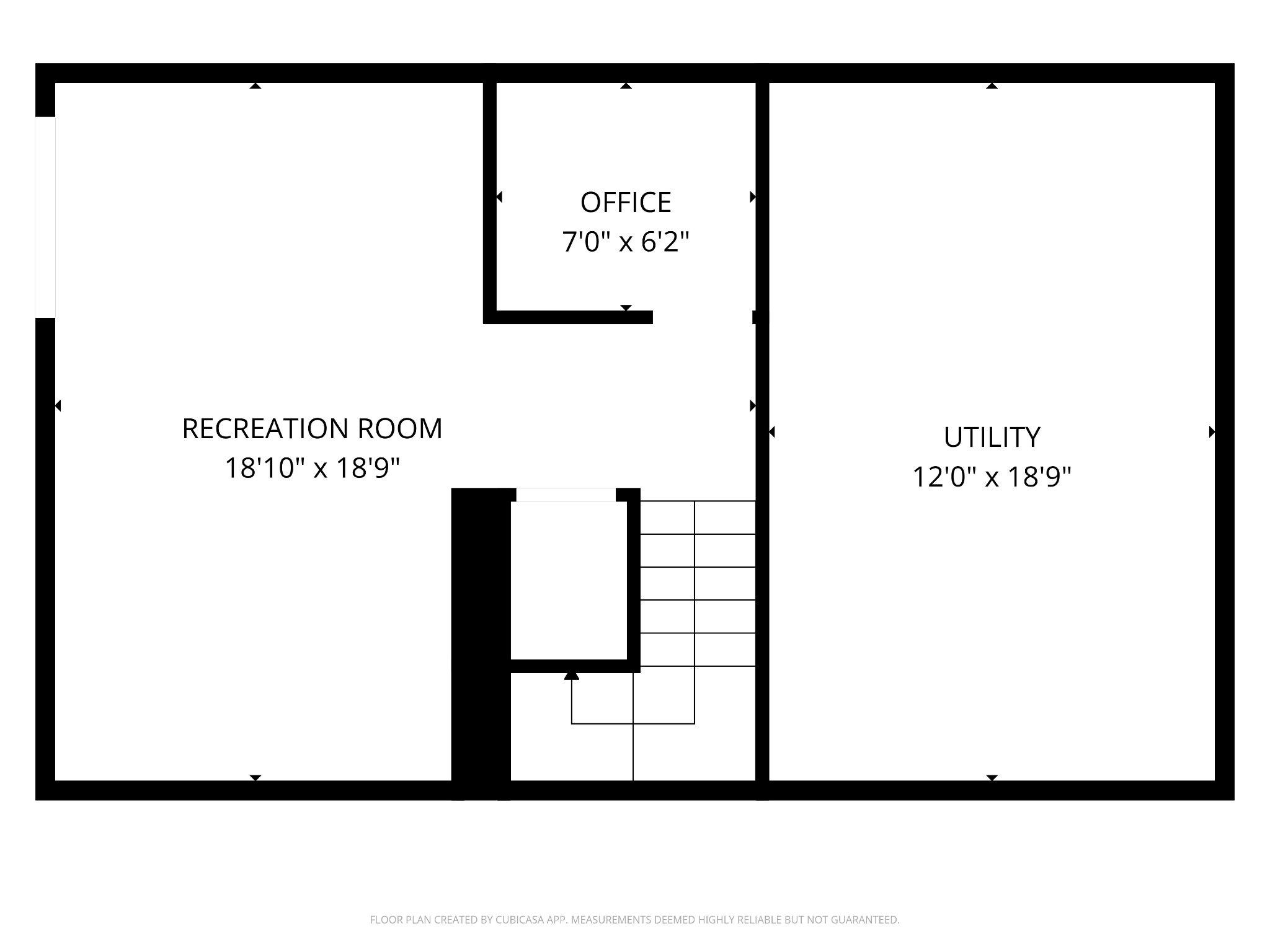 2015 Pointview Circle Forest Hill, MD 21050 - Photo 43 of 43 Lower Level Floor Plan
(Measurements are estimate)