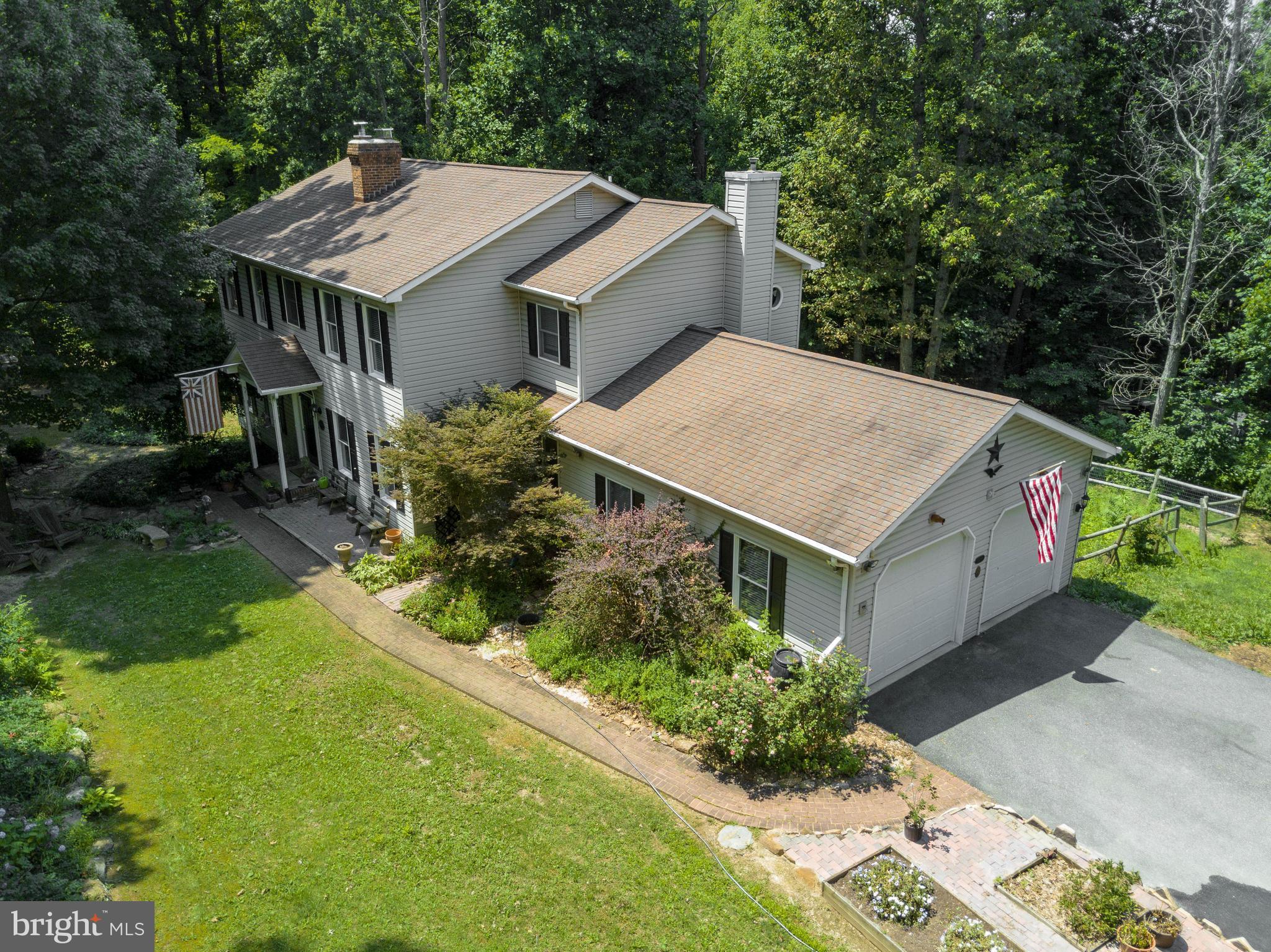 1158 Quarry Road Pylesville, MD 21132 - Photo 2 of 30 an aerial view of a house with yard and patio
