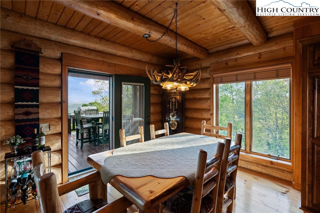 405 Elk Summit Drive Todd, NC 28684 - Photo 15 of 50 a dining room with furniture window and outside view