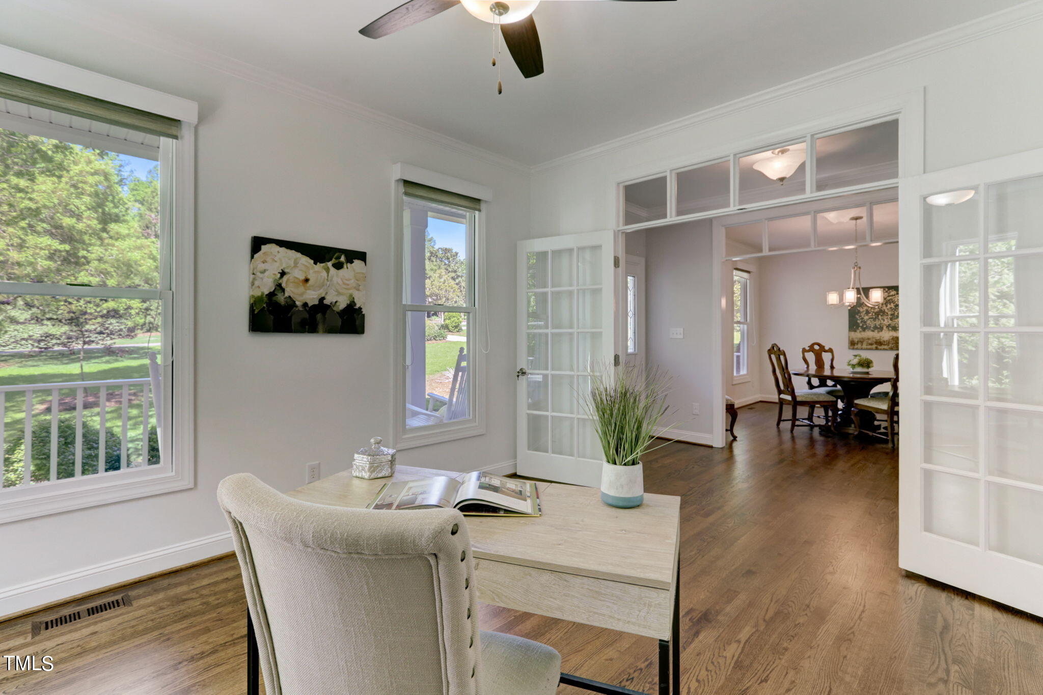 1029 Sunset Meadows Drive Apex, NC 27523 - Photo 15 of 52 a living room with furniture and a flat screen tv