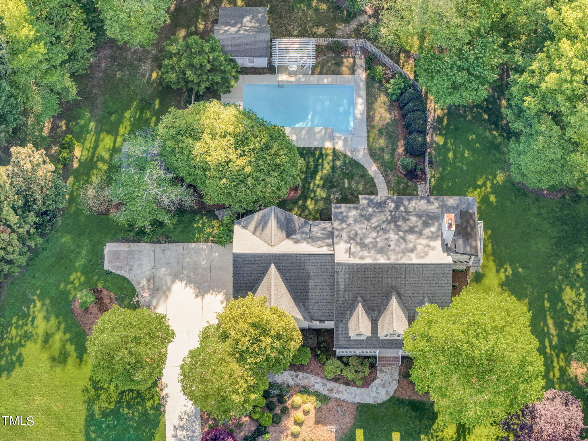 1029 Sunset Meadows Drive Apex, NC 27523 - Photo 3 of 52 an aerial view of a house with an outdoor space