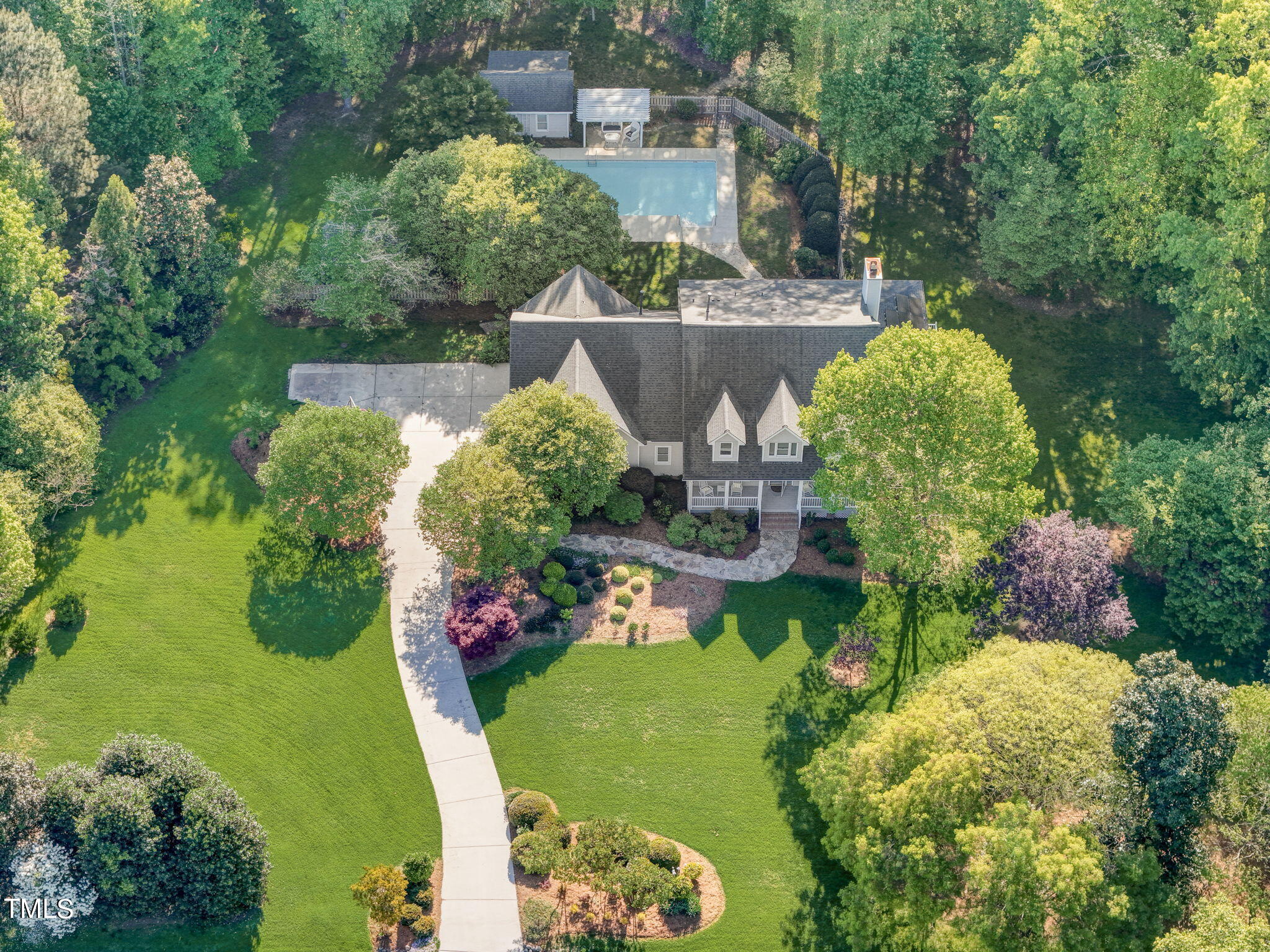 1029 Sunset Meadows Drive Apex, NC 27523 - Photo 5 of 52 an aerial view of a house