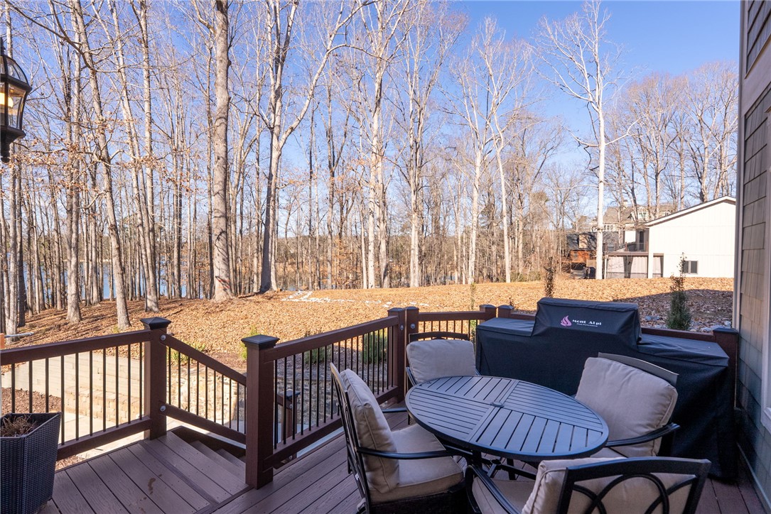 505 Northview Court Fair Play, SC 29643 - Photo 15 of 48 This spacious deck offers tranquil views of the lake and surrounding trees.