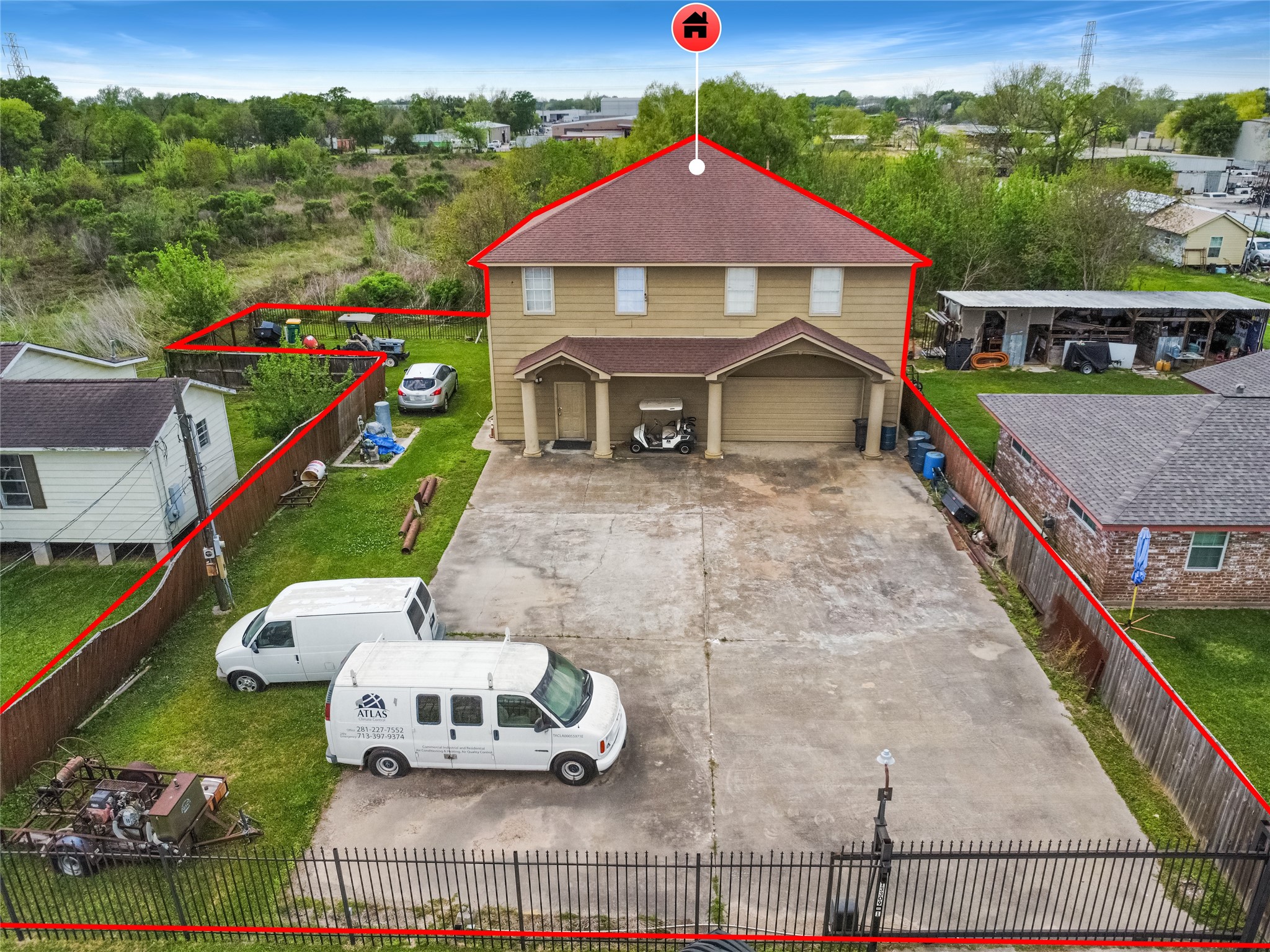 13301-13309 Reeveston Road Houston, TX 77039 - Photo 8 of 35 an aerial view of a house