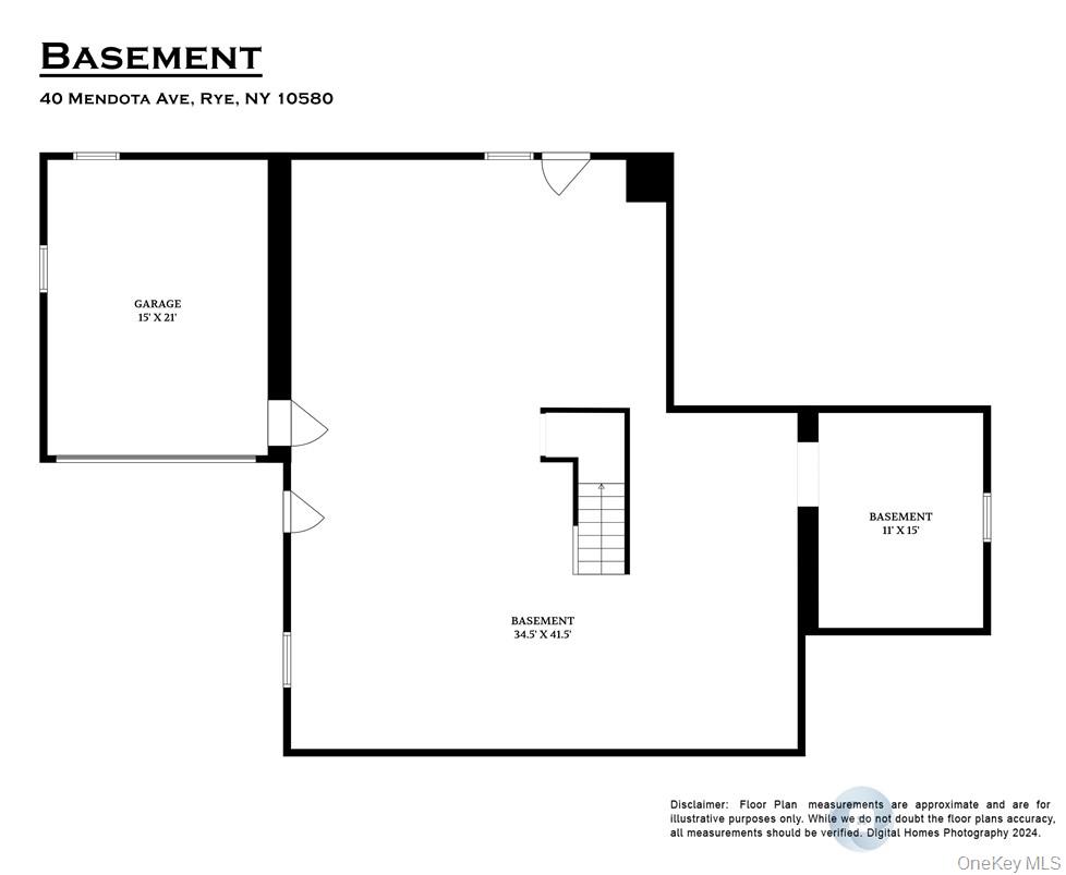 40 Mendota Avenue Rye, NY 10580 - Photo 28 of 31 Lower level -- approx. 1700' of walk-out, on grade open space with high ceilings and attached 1+ car garage