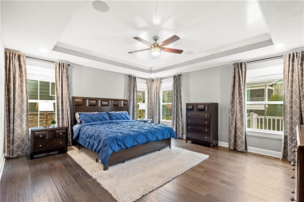 3031 Spruce Road Gibsonia, PA 15044 - Photo 27 of 49 a bedroom with a large bed and a tv