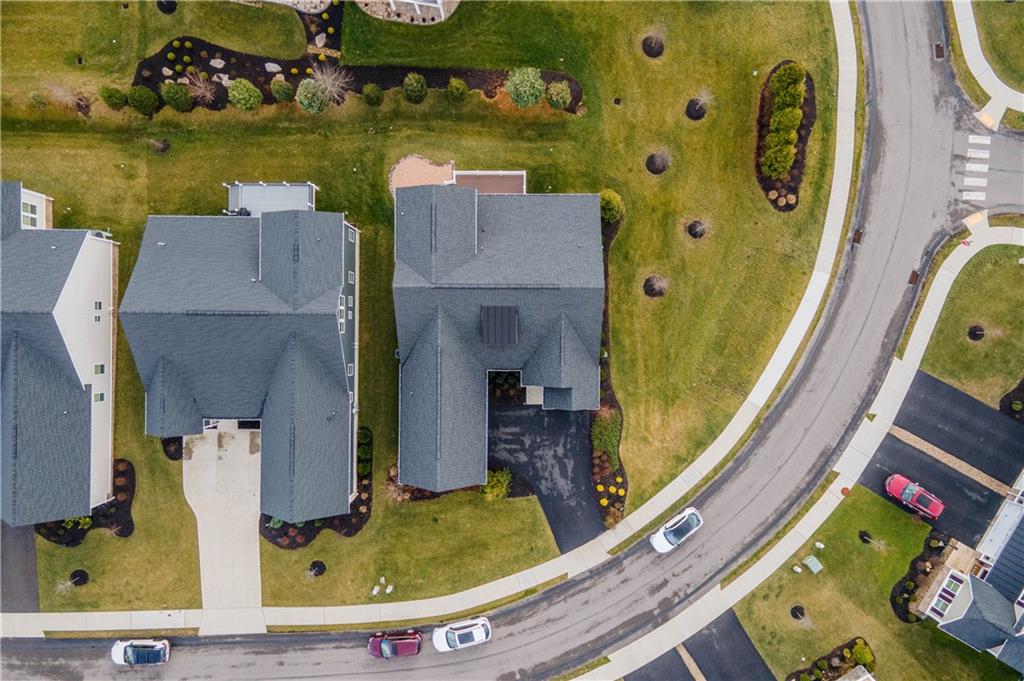3031 Spruce Road Gibsonia, PA 15044 - Photo 47 of 49 an aerial view of a house with swimming pool and outdoor seating